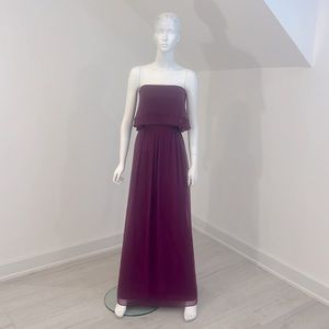 Sample NWT Lela Rose LR213 size 12 Wild berry textured Chiffon Pristine